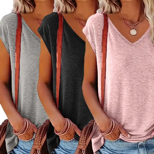Soft Essentials – V-Neck Tank Set (3-Pack)