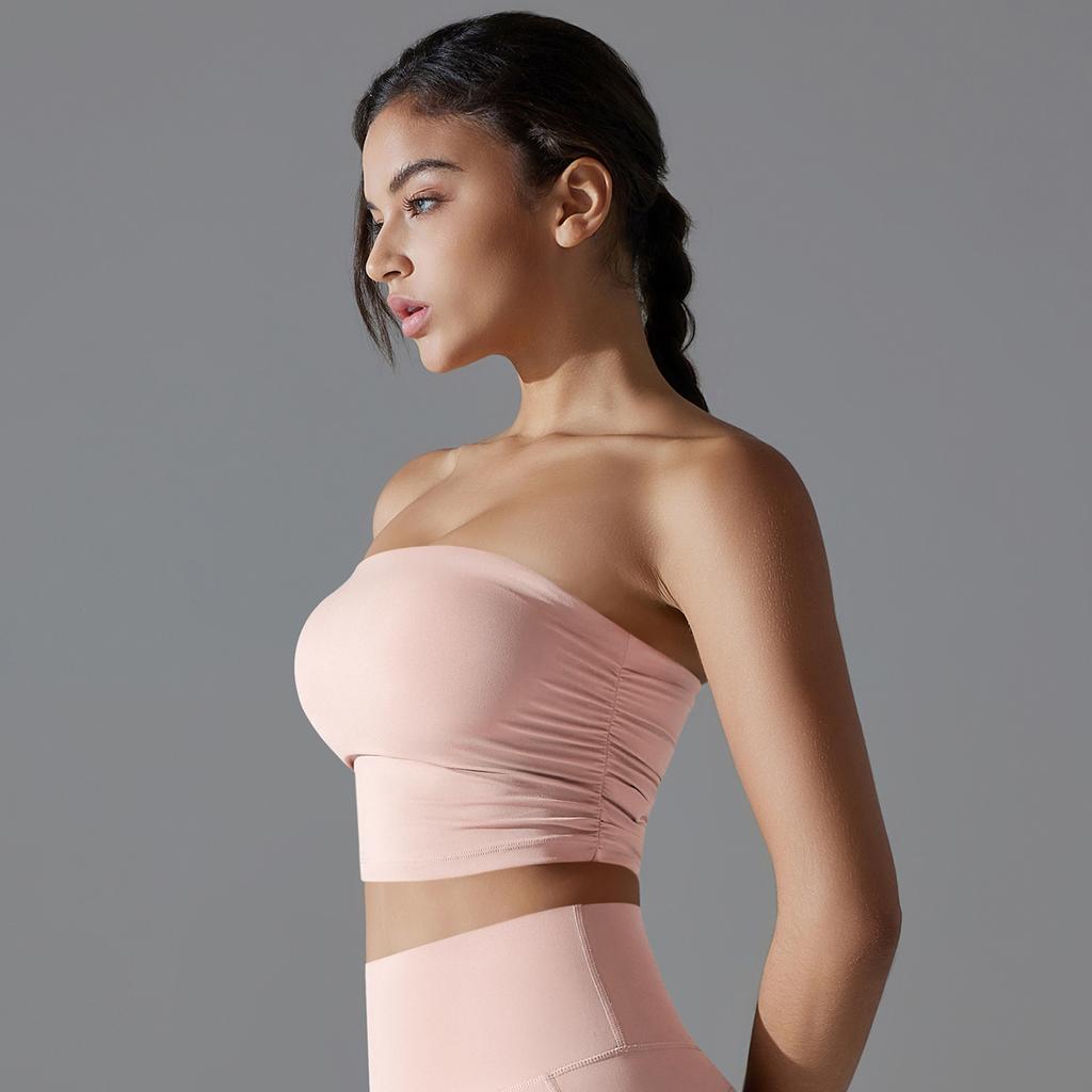 Naadloze Strapless Sporttop