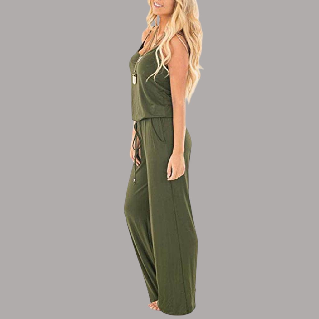Women's suspenders jumpsuit