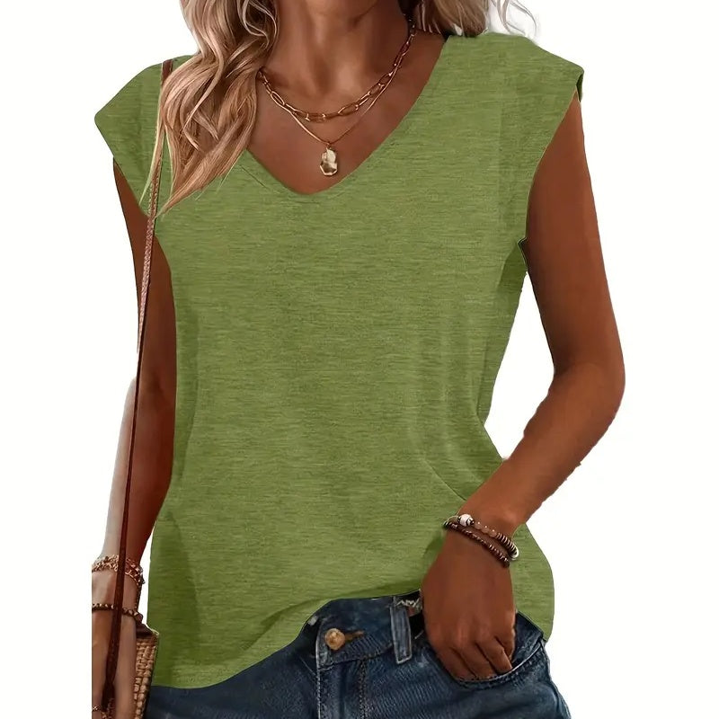 Soft Essentials – V-Neck Tank Set (3-Pack)