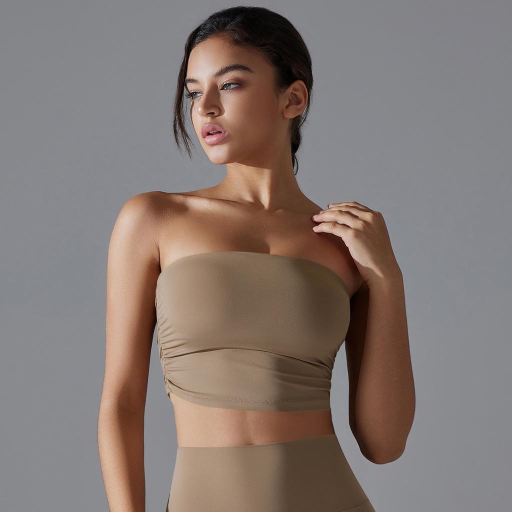 Naadloze Strapless Sporttop
