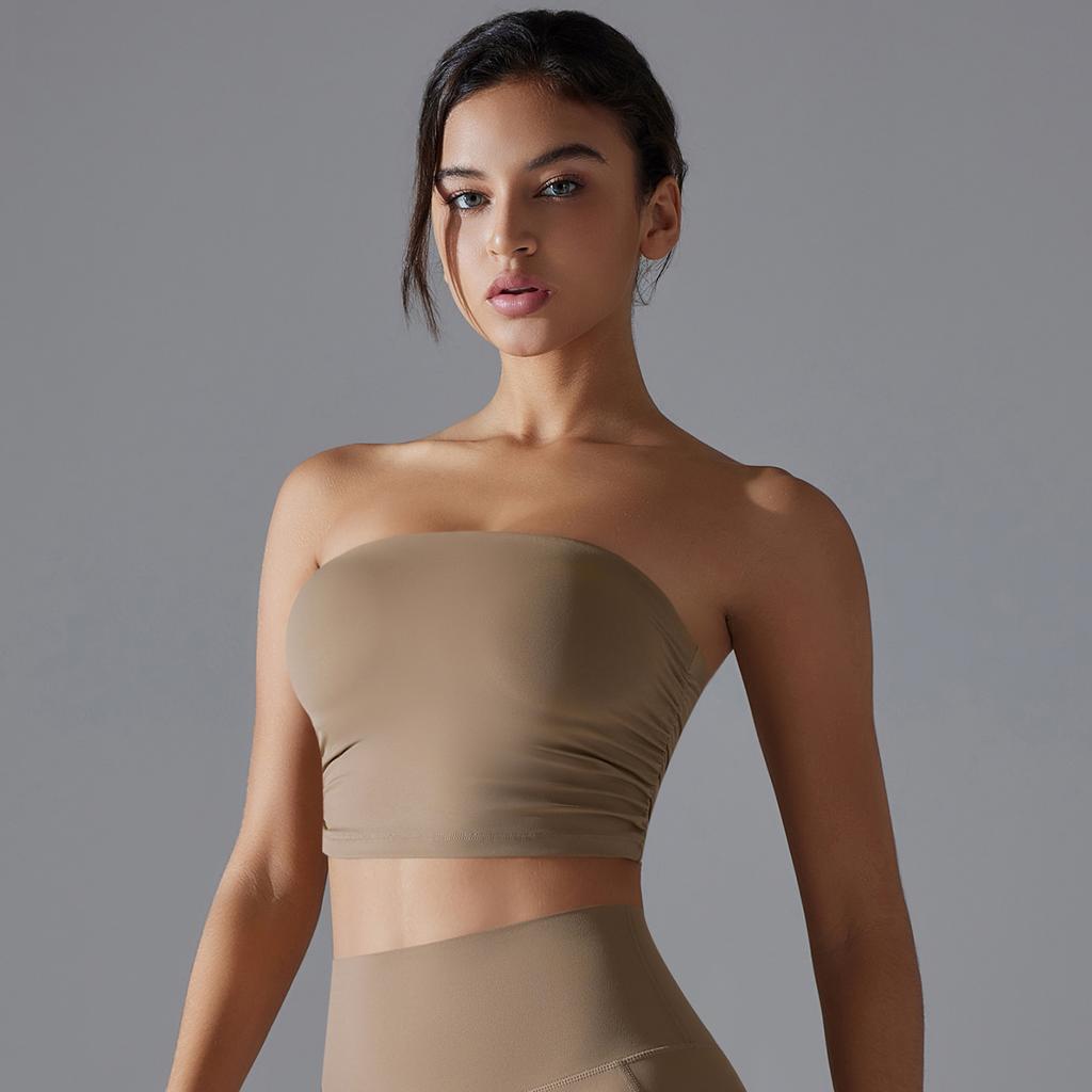 Naadloze Strapless Sporttop