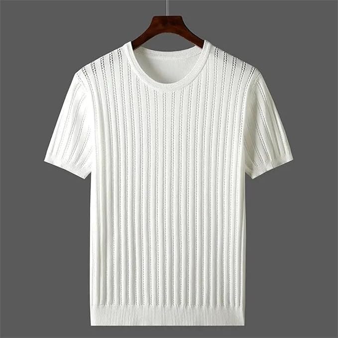 Heren T-shirt met Uniek Kraagontwerp