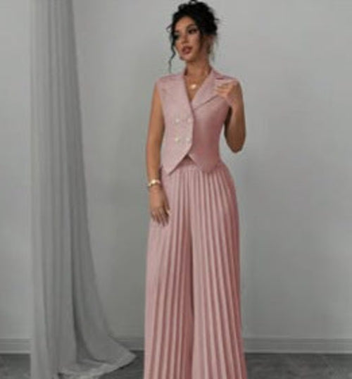 Sleeveless Suit Set