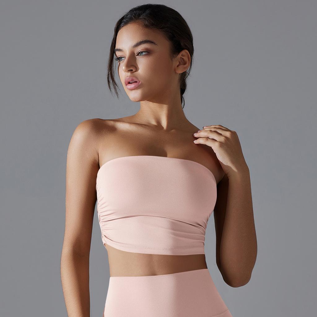 Naadloze Strapless Sporttop