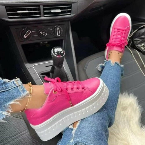Casual Platform Women's Shoes Flat Womens Sneakers