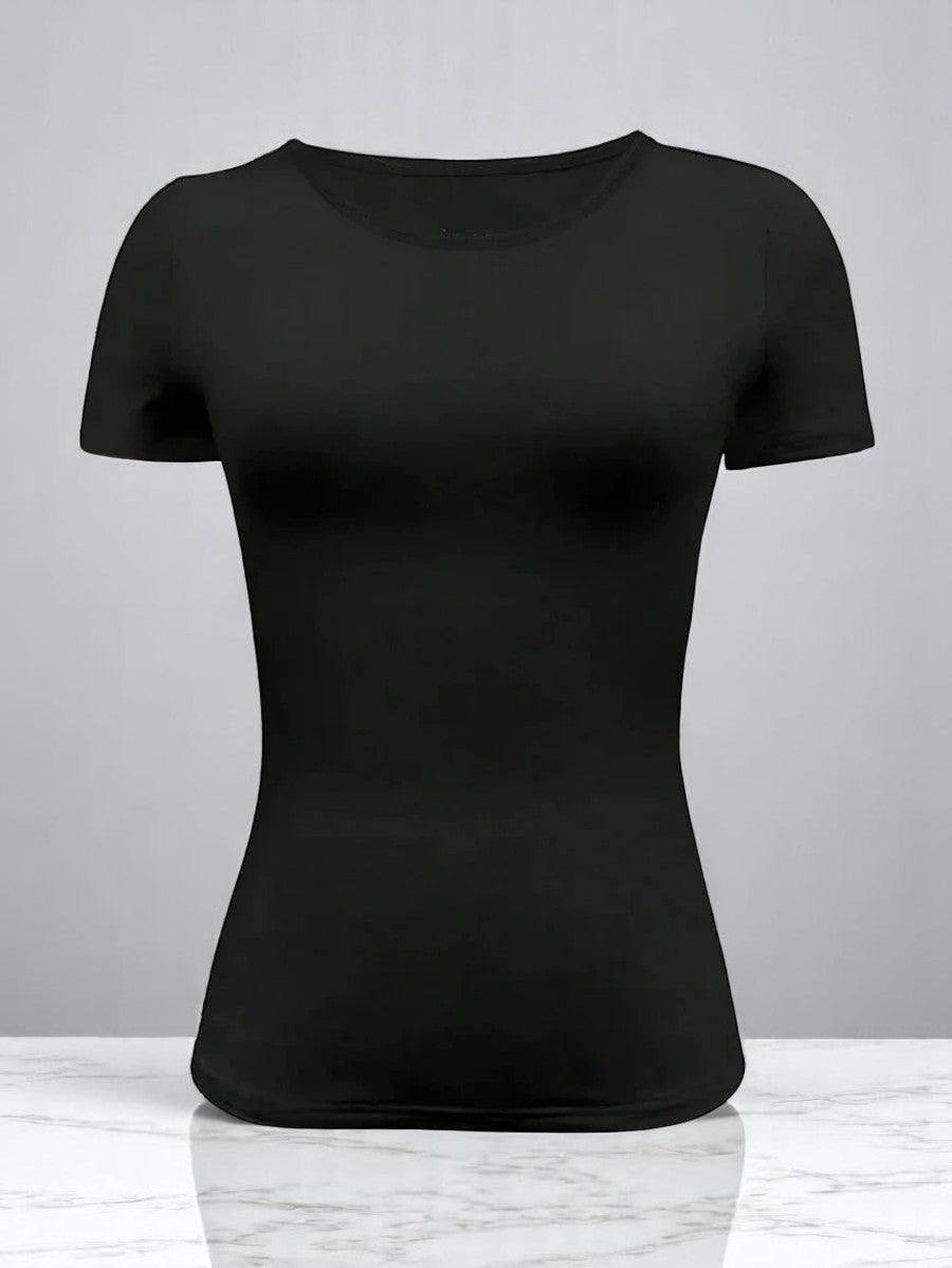 Feminin enkel kort topp