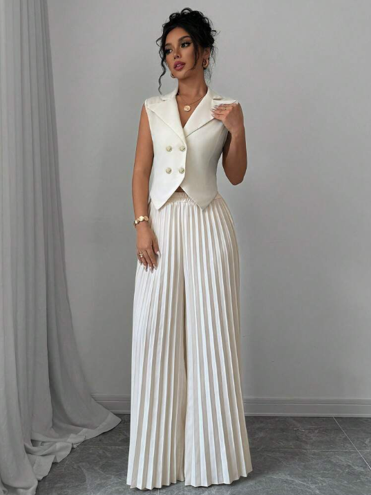 Sleeveless Suit Set