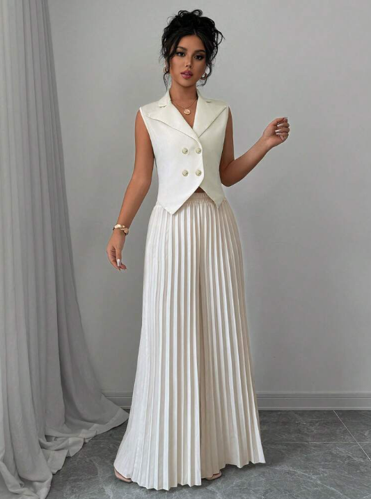 Sleeveless Suit Set
