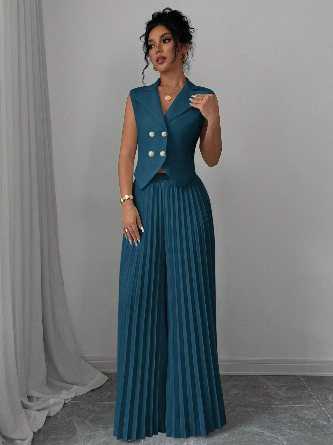 Sleeveless Suit Set