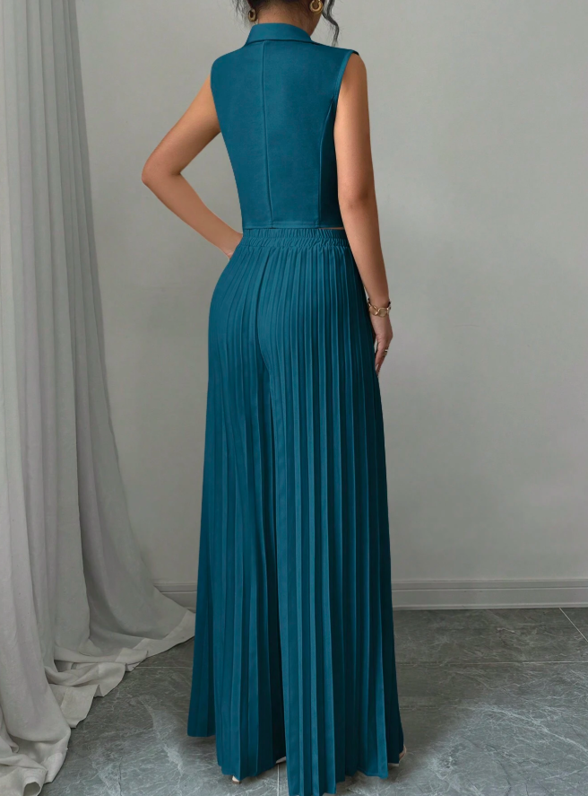 Sleeveless Suit Set