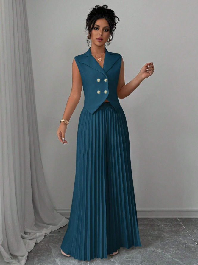 Sleeveless Suit Set