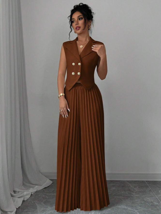 Sleeveless Suit Set