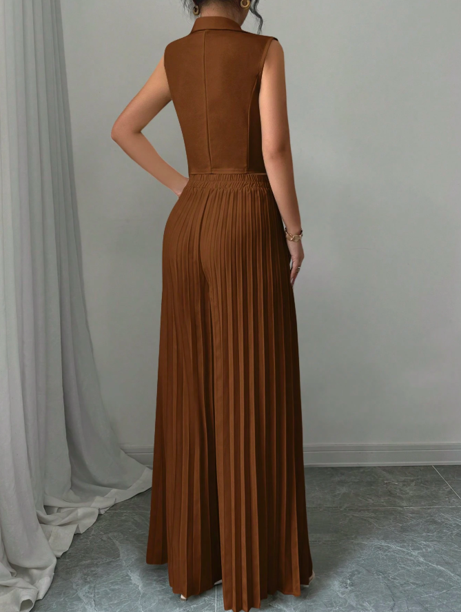 Sleeveless Suit Set