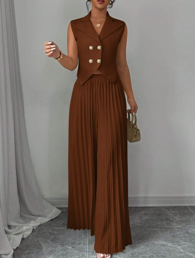 Sleeveless Suit Set