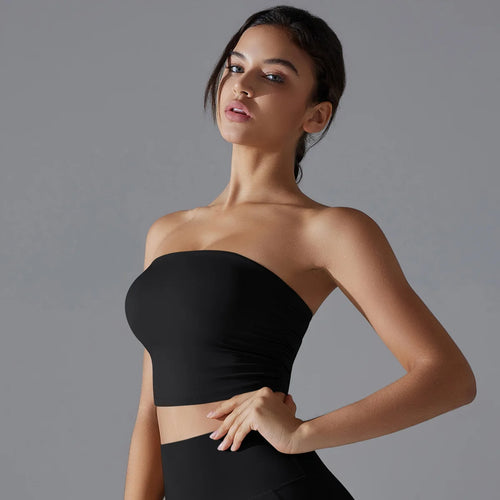 Naadloze Strapless Sporttop