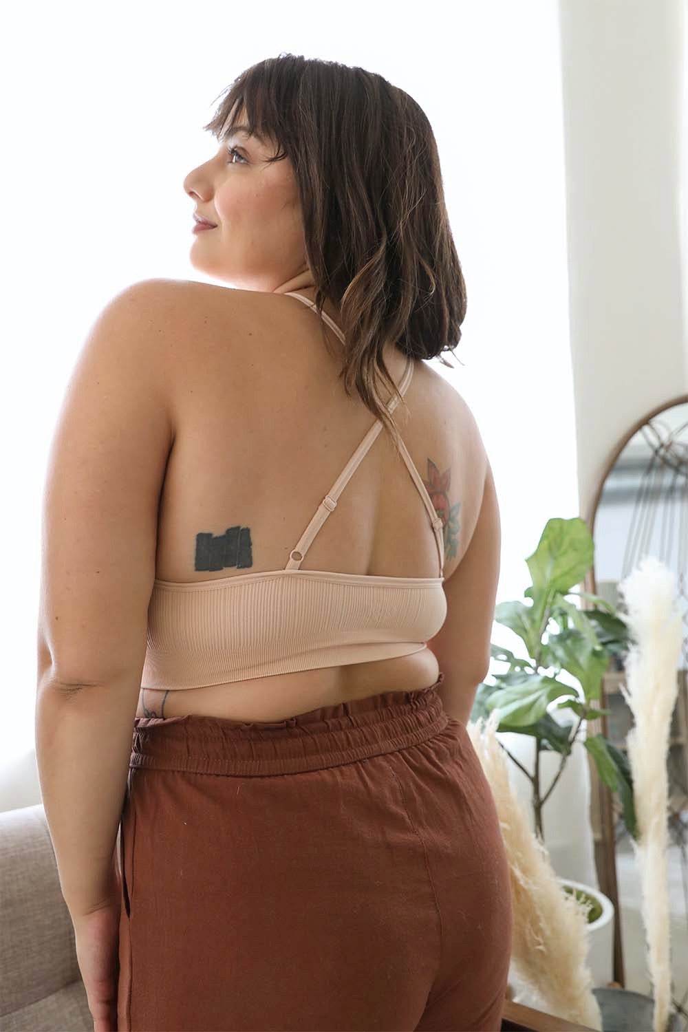 LaceGlow Halter Bralette