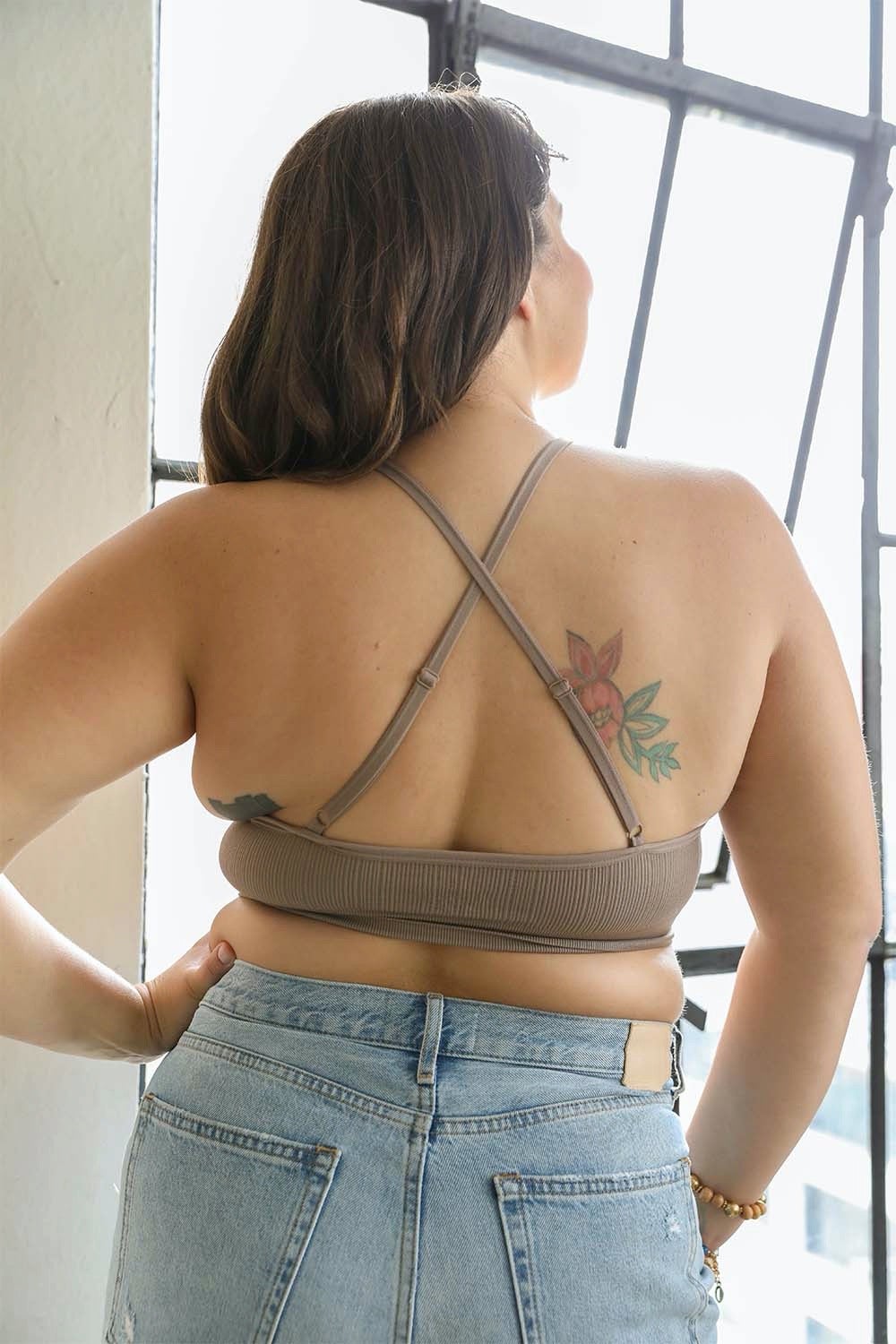 LaceGlow Halter Bralette