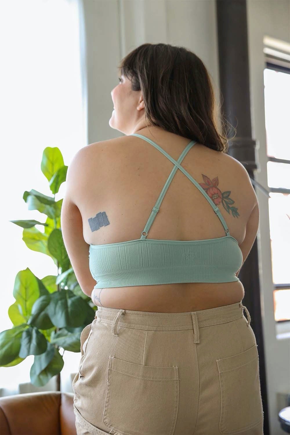 LaceGlow Halter Bralette