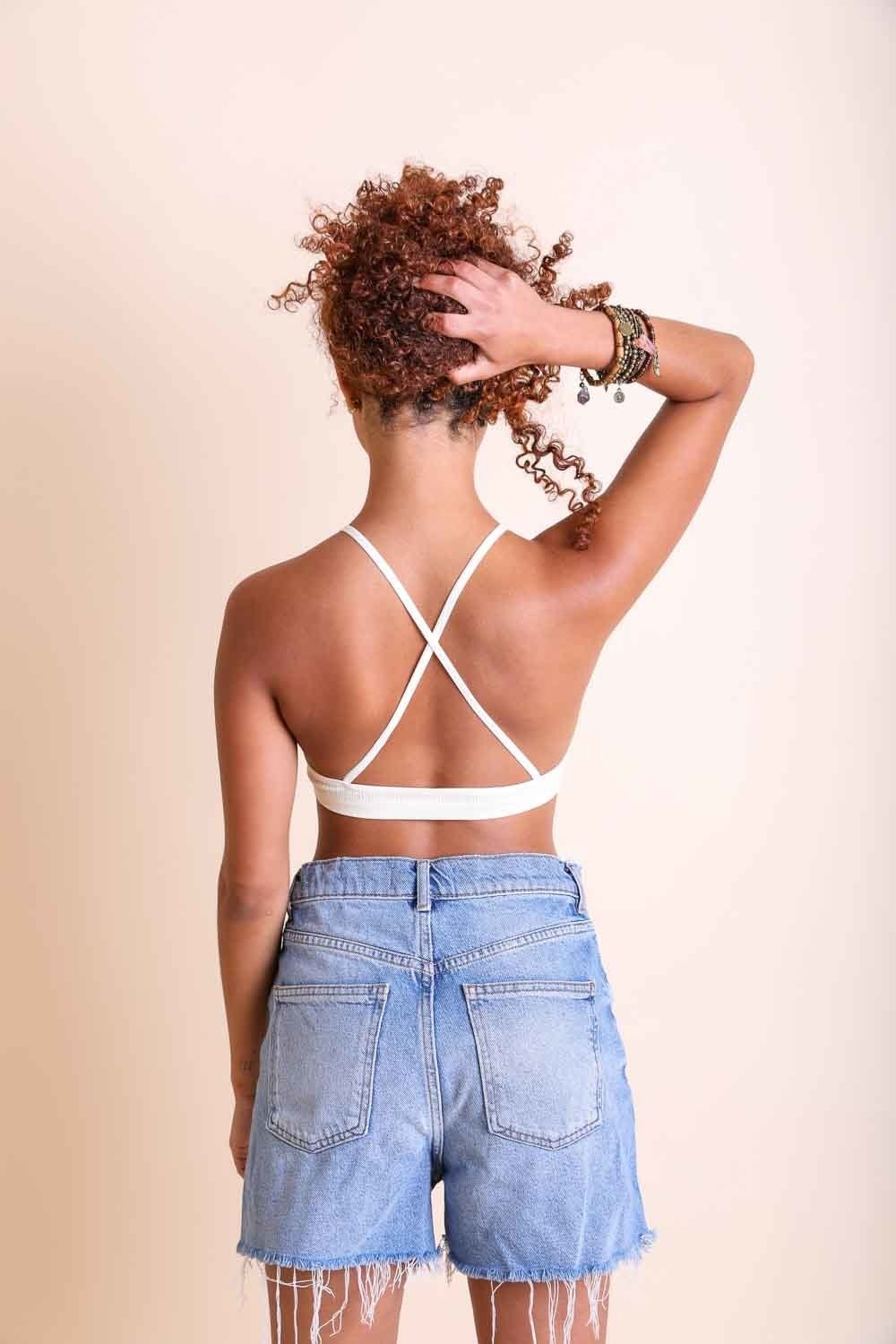 LaceGlow Halter Bralette