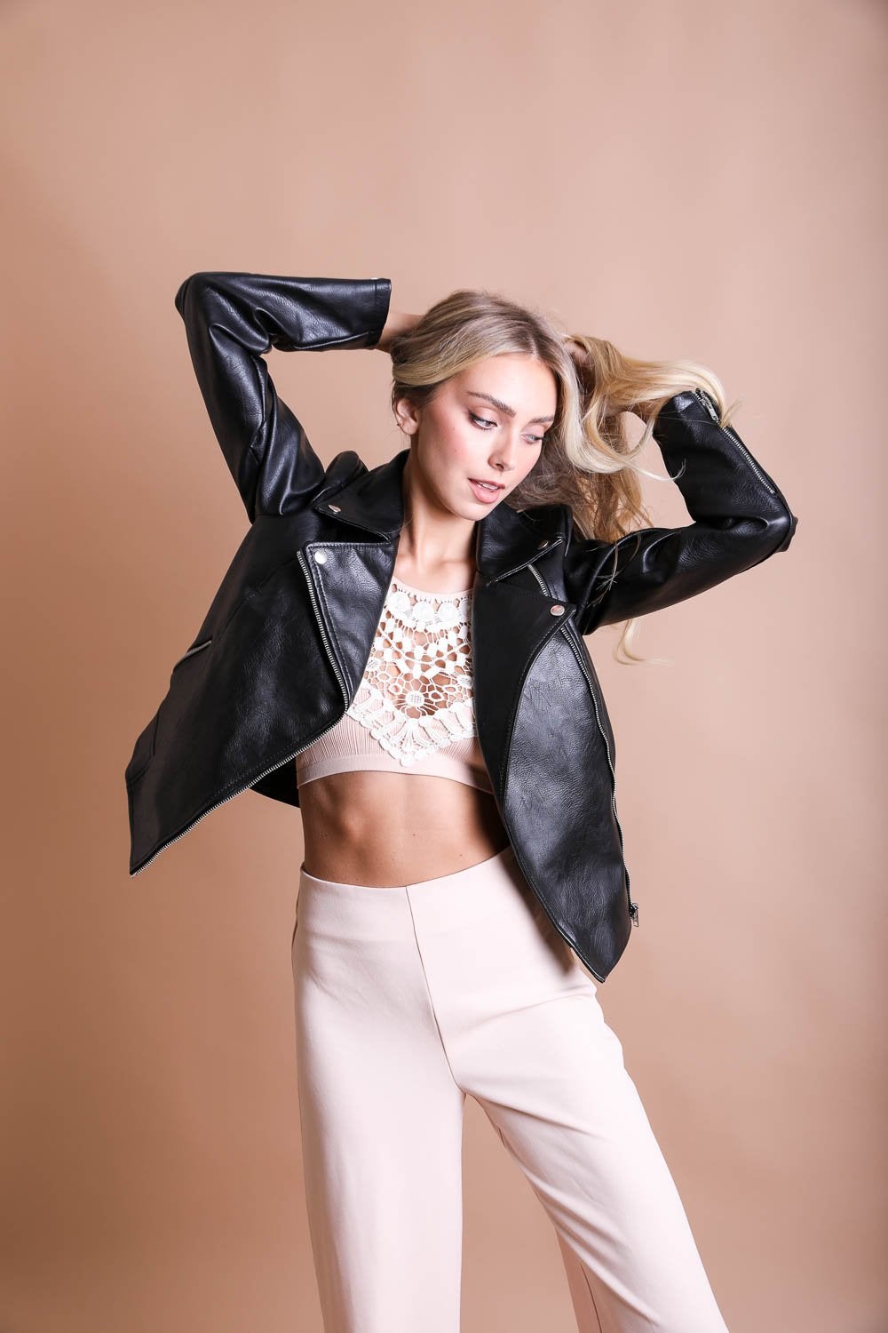 LaceGlow Halter Bralette