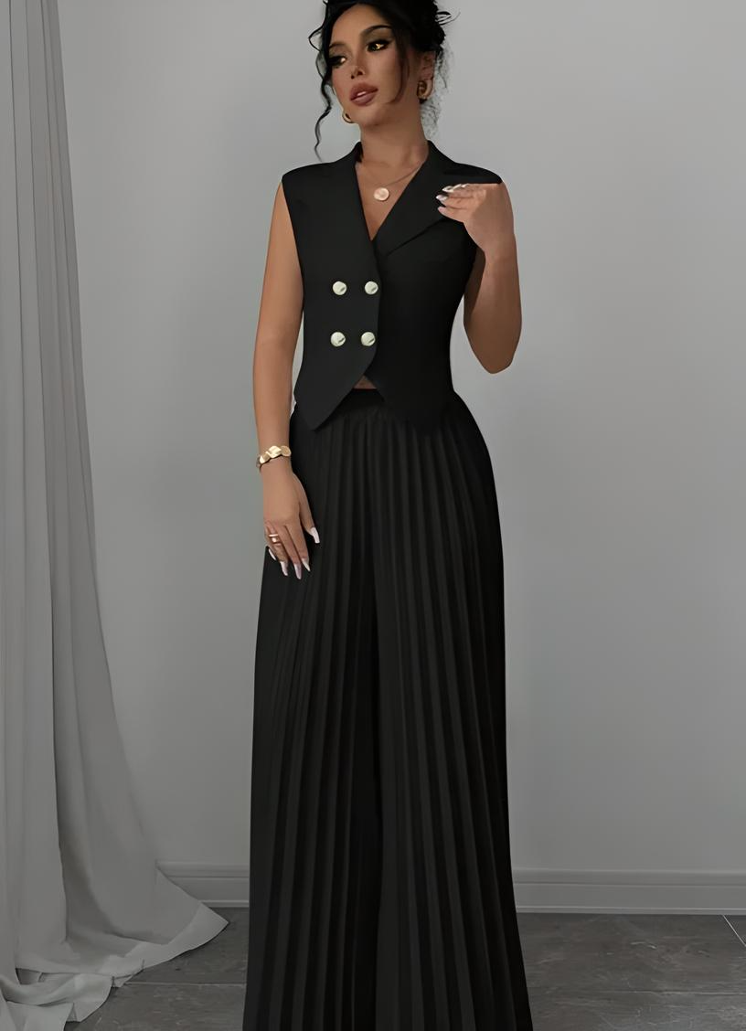 Sleeveless Suit Set