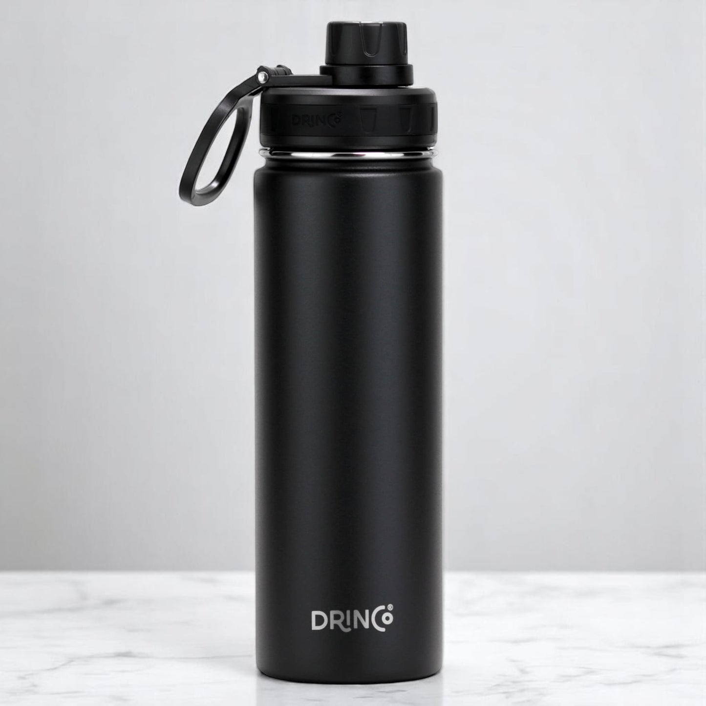 Ultieme RVS Sport Waterfles – Lekvrij, Thermisch & Stijlvol Zwart