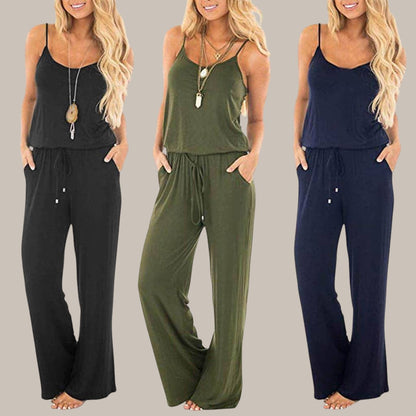 Women's suspenders jumpsuit