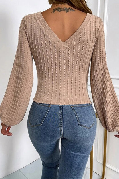 Luxe Jacquard Knit Top