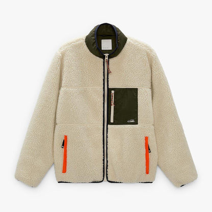Teddy Fleece Jas met Contrast Zak – Unisex & Warm”