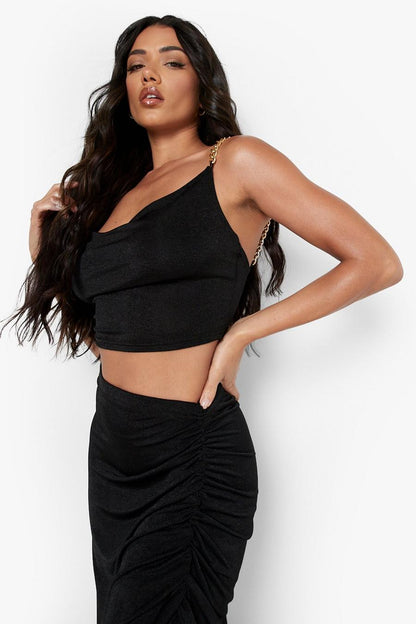 Luxe A-symmetrische Vestjurk