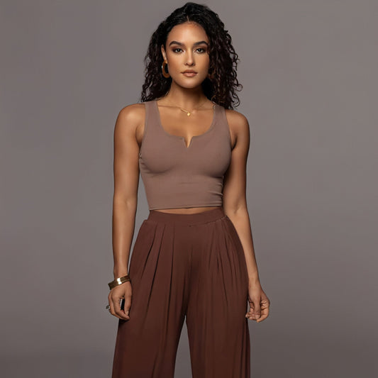 Women's Slim Fit Midriff-baring