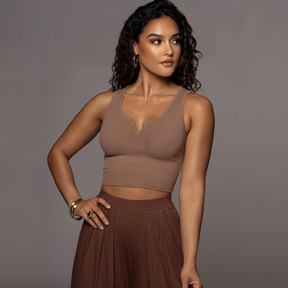 Women's Slim Fit Midriff-baring