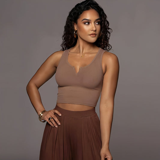 Women's Slim Fit Midriff-baring