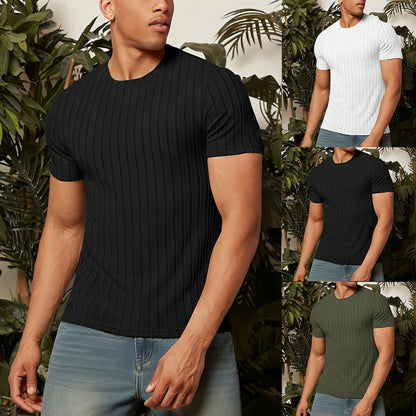 Heren T-shirt met Uniek Kraagontwerp