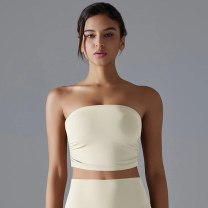 Naadloze Strapless Sporttop
