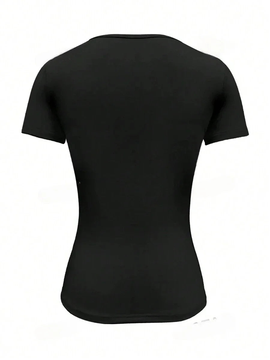 Essentiële Vrouwelijke Basic Crop Top