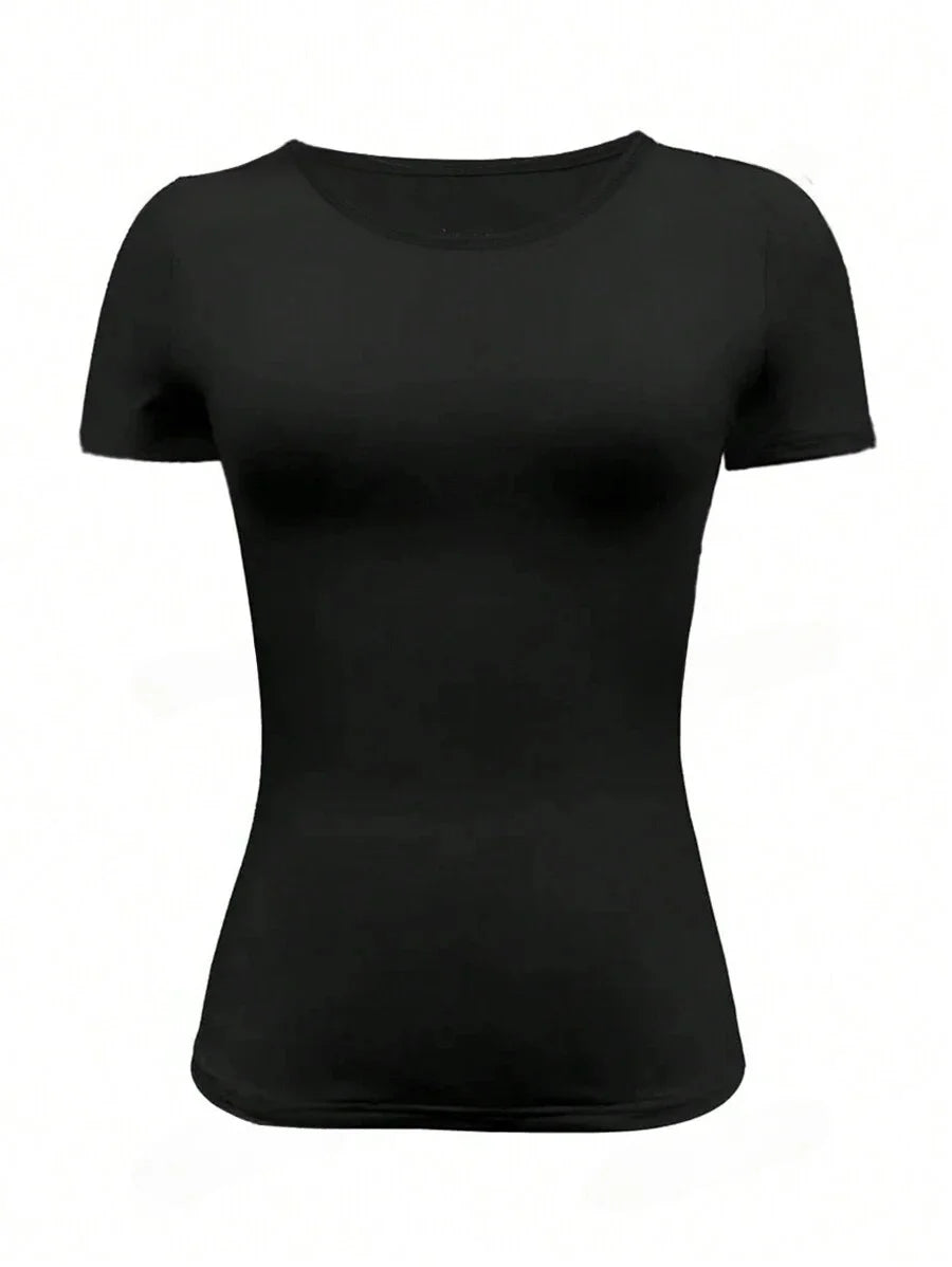 Essentiële Vrouwelijke Basic Crop Top