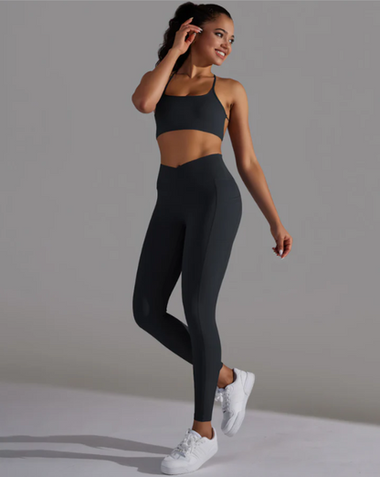 Dames Sportset – Naadloze Legging & Sport-BH