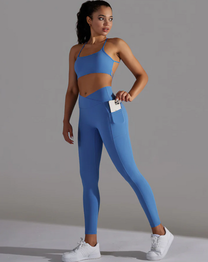 Dames Sportset – Naadloze Legging & Sport-BH
