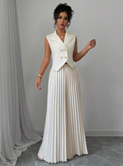 Sleeveless Suit Set