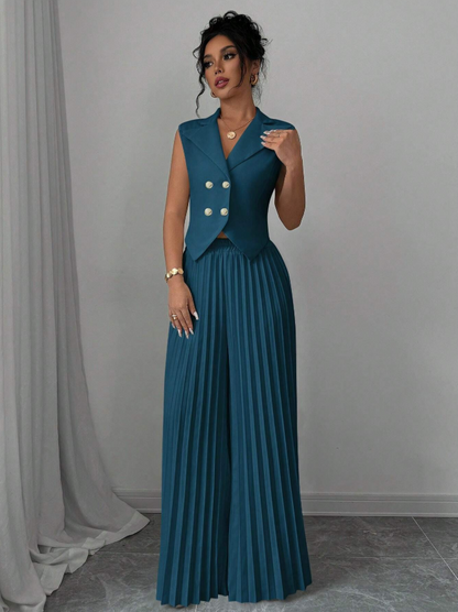 Sleeveless Suit Set