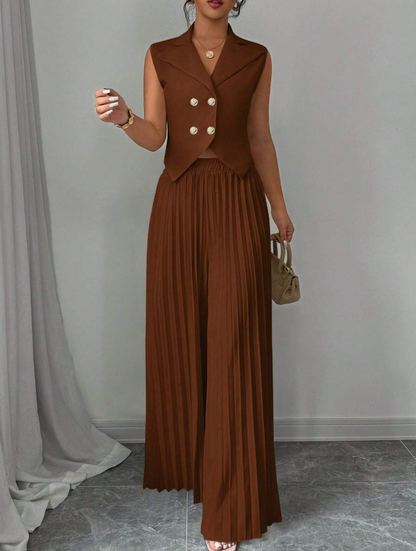 Sleeveless Suit Set