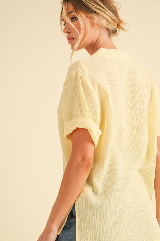 Aemi + Co Side Slit Blouse