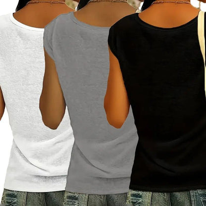 Soft Essentials – V-Neck Tank Set (3-Pack)