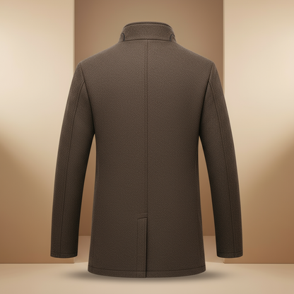 Bruine jas achterkant