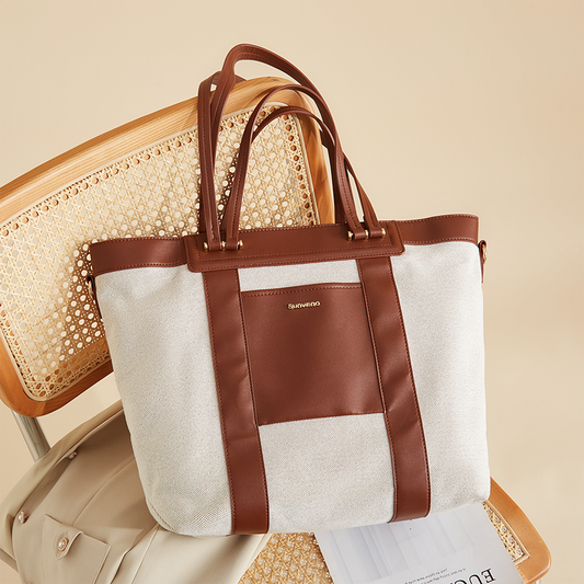 Canvas Luiertas Tote – Stijlvol, Ruim & Perfect voor Onderweg