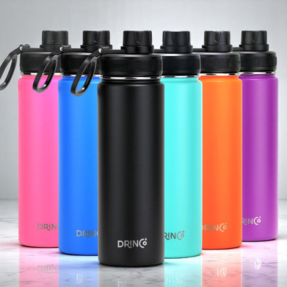 Ultieme RVS Sport Waterfles – Lekvrij, Thermisch & Stijlvol Zwart