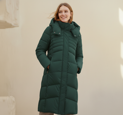 Donkergroen three-quarter volledig clean