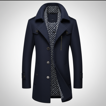 Marineblauw peacoat